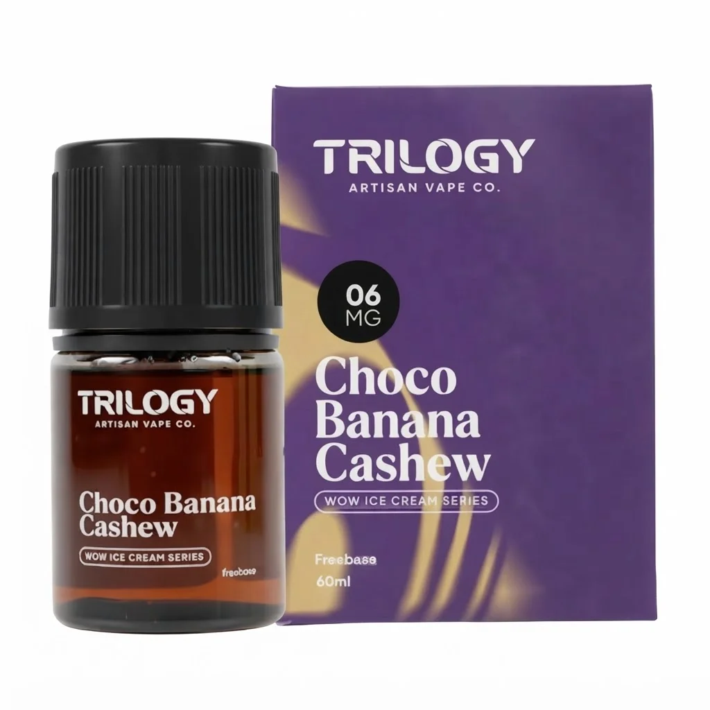 Trilogy Wow Ice Cream Series 60ml - Choco Banana Cashew 6mg