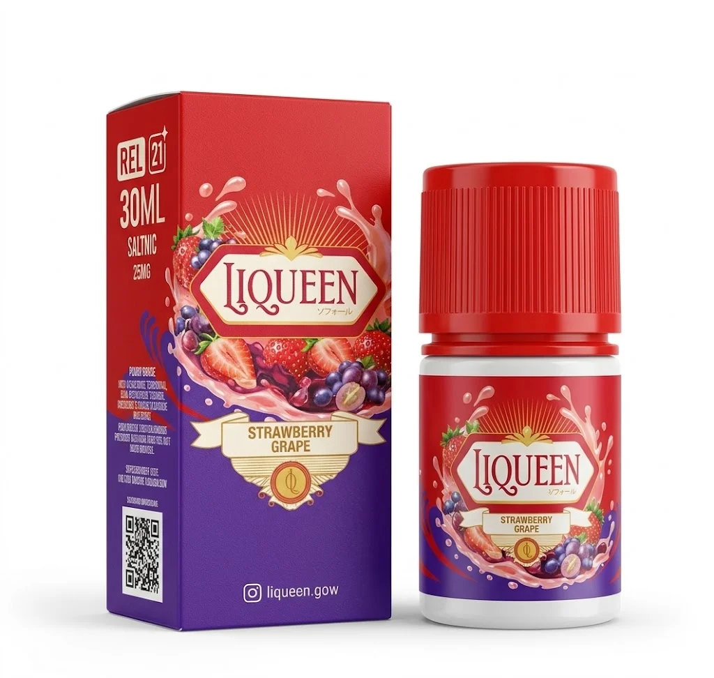Liqueen 60ml - V5 Strawberry Grape 3mg